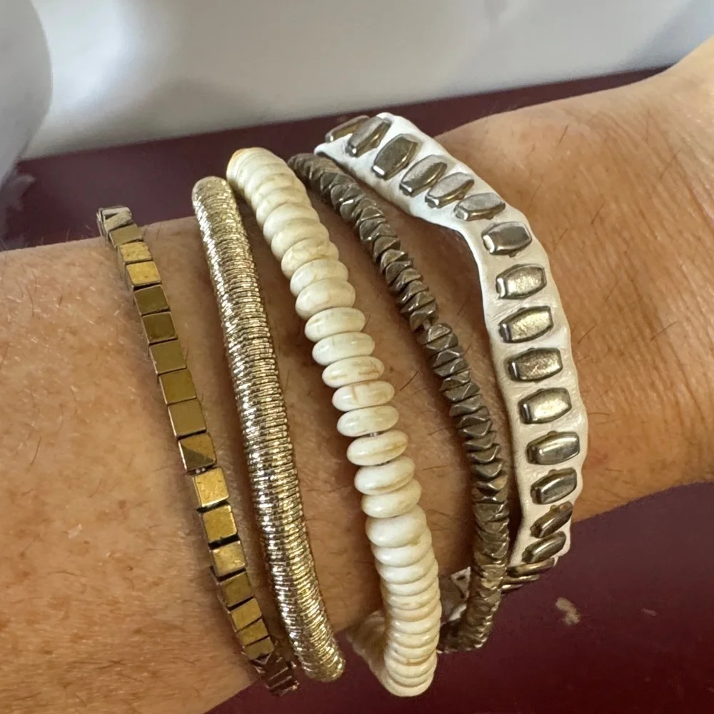 Victoria Emerson Alicante Magnetic Cuff Strand Beaded Bracelet